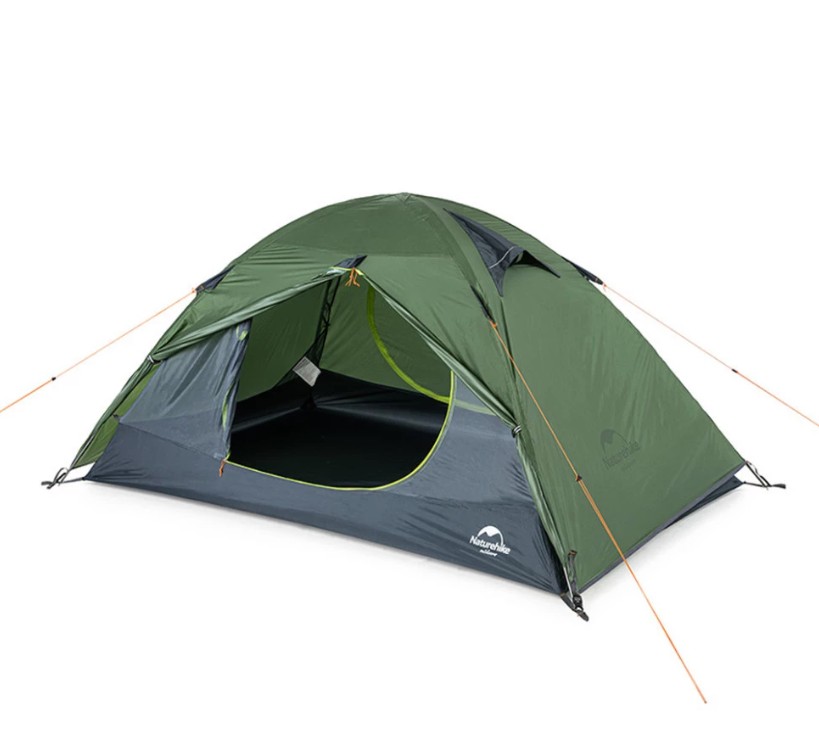 Палатка двухместная ультралегкая Naturehike NH15Z006-P, темно-зеленая Фото 2